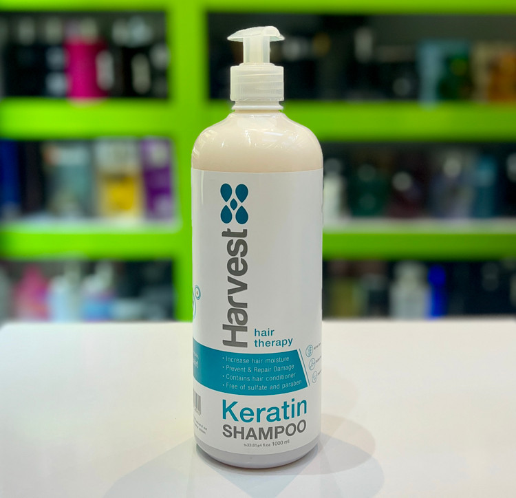 شامپو تقویت کننده و ترمیم کننده مو ۱۰۰۰ میل هاروست مدل Keratin