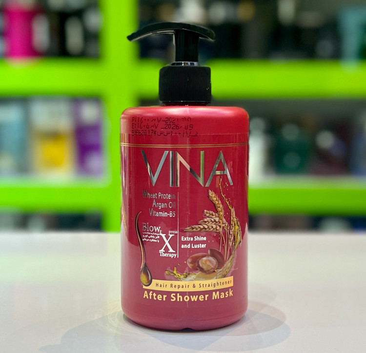 ماسک مو بعد از حمام وینا مدل argan & vitamin B5